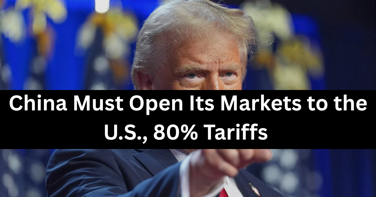 China Should Open Its Markets